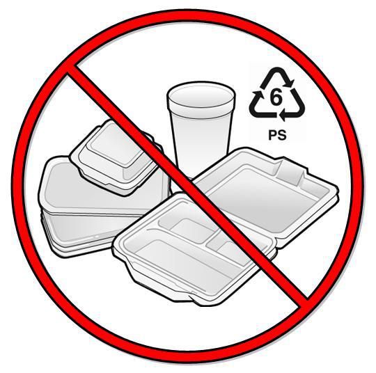Image indicating styrofoam will be banned in Costa Rica