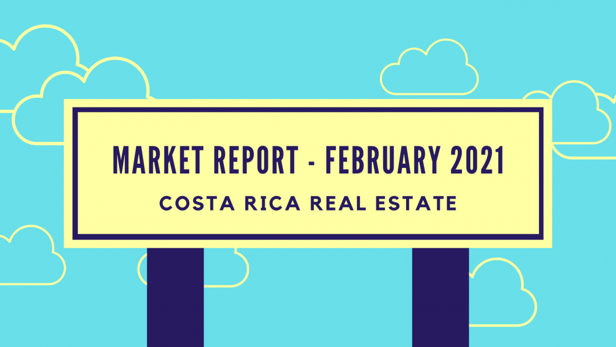 Graphic that says market report February 2021