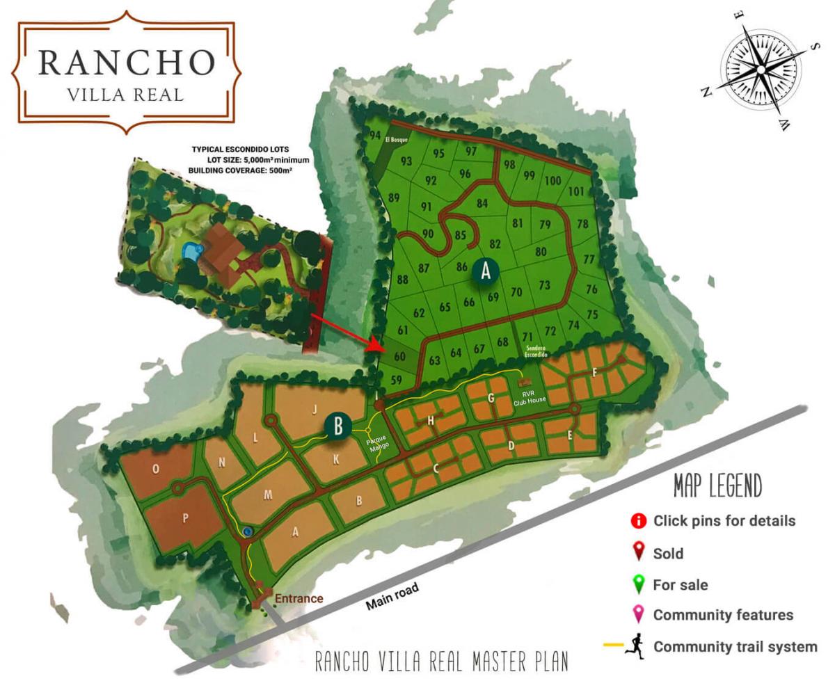 Rancho Villa Real siteplan