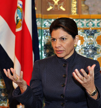 Costa Rica President Chinchilla