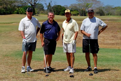 Golfers at the Hacienda Pinilla golf course