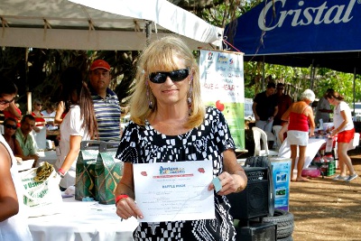 Mary West at have a heart golf event